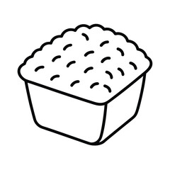 vector illustration of a cake