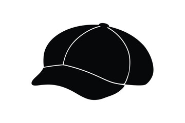 Silhouette art design of a ivy cap icon illustration.eps