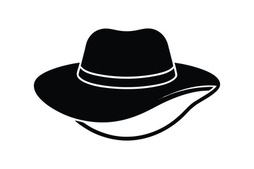Silhouette art design of a trapper hat icon illustration.eps