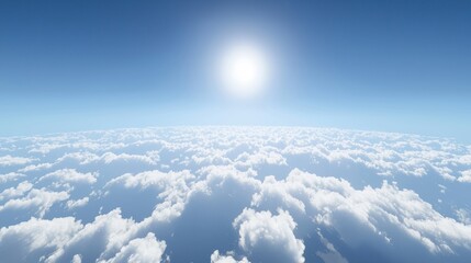 Fototapeta premium Above the Clouds A Stunning Aerial View