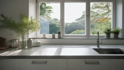 Fototapeta premium Nice decoration of Kitchen and dining room 