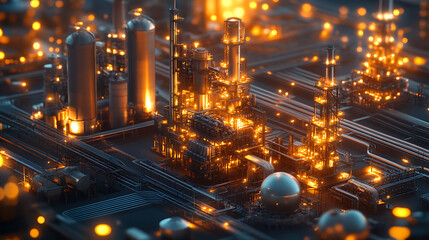 Modern power plant generating electricity with sustainable green strategies to reduce co2 emissions, clean energy initiatives and renewable resources for a greener future