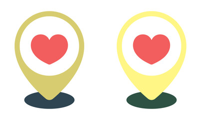 Set love location pins