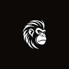 Modern Monkey Head Logo
