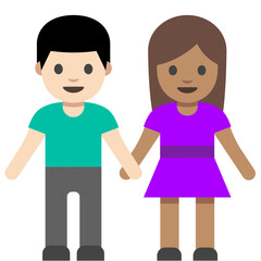 Couple Holding Hands (Diverse)
