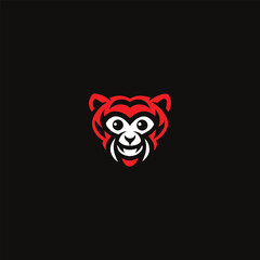 Monkey Tiger Logo Fierce Hybrid Primate Mascot