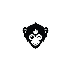 Naklejka premium Monkey Logo Design. Playful, Modern and Customizable Primate Mascot
