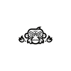 Fototapeta premium Smoke Monkey Logo