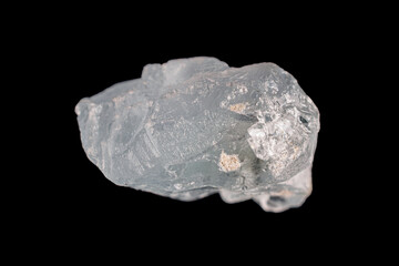 strontium sulfate mineral, found in pale blue or colorless crystals.