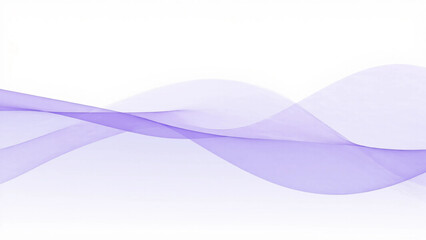 Elegant Flowing Purple Waves in a Minimalist Abstract Design