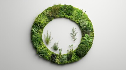 Circular Moss Wall Art