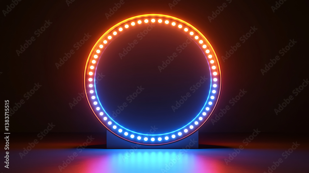 Poster spherical marquee with lighted frame