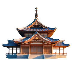 Naklejka premium Ancient Chinese pavilion architecture in the park reflects traditional Asian culture