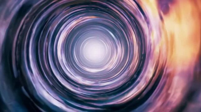 Hypnotic Swirling Patterns in Vibrant Colors Illustrating a Dreamlike Journey