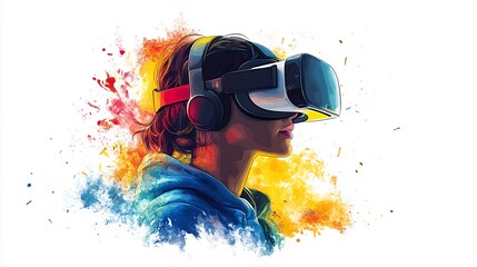 Colorful Experience of Virtual Reality Testing at a Tech Event