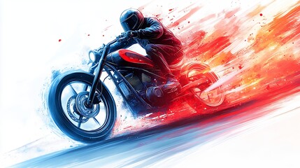 Bike in Motion With Smart Technology Features Showcased in Dynamic Style