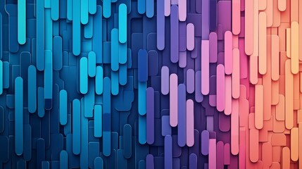 Colorful abstract background featuring vibrant vertical lines in blue, purple, and pink shades for modern designs.