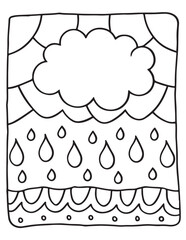 Simple mandala coloring pages, hand drawn vector illustration, bold & easy, coloring page, coloring book, line art, black and white, illustration, vector illustration, bold & easy coloring page