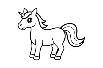 Fototapeta premium horse on white background