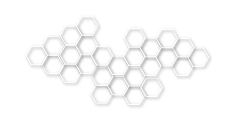 An Immersive and Futuristic Background Design Showcasing Interlinked Hexagonal Forms, Symbolizing Advanced Molecular Systems Within a Contemporary Tech-Driven Visual Framework