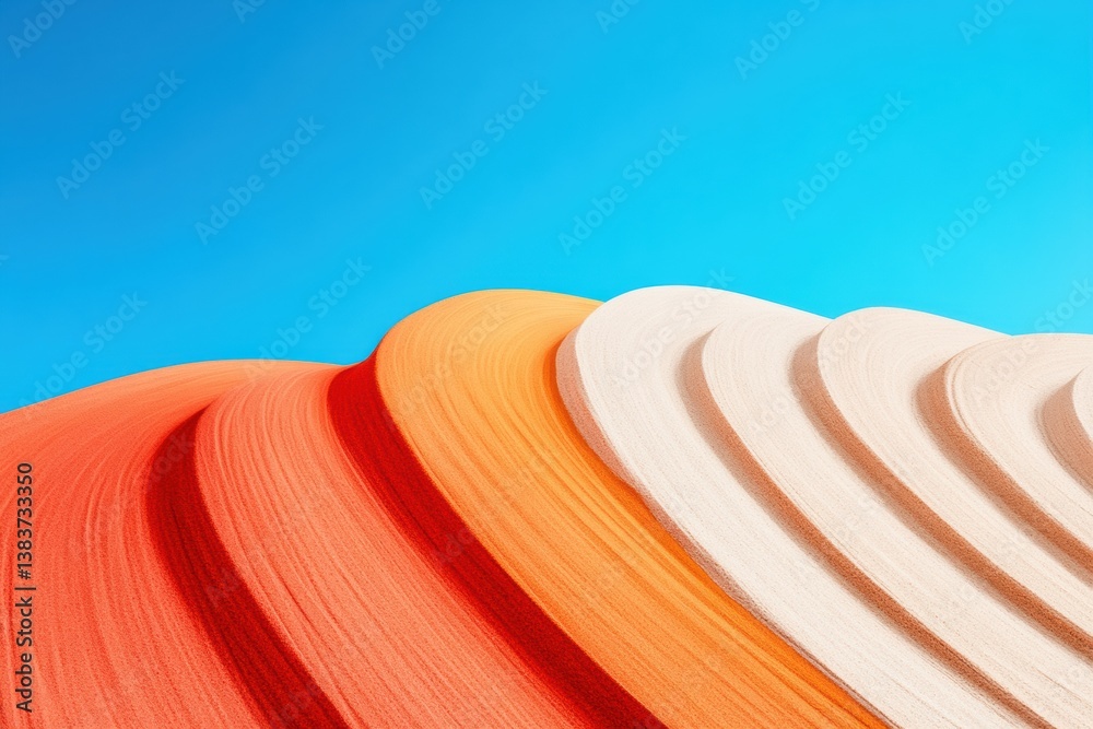 Poster Immersive Color Dynamics Abstract Gradient Wave Design Exploring Digital Minimalism, Futuristic Brand Identity and Creative Visual Innovation