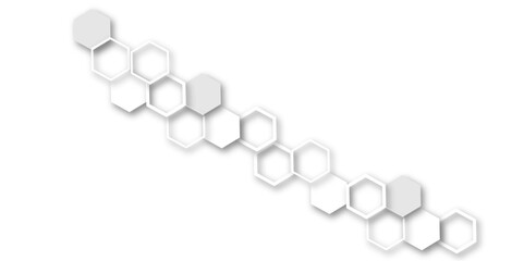 An Elegant and Abstract Visualization of Technological Innovation Through a Honeycomb-Inspired Geometric Pattern of Hexagons Representing Molecular Networks in a Clean, Minimalist Style