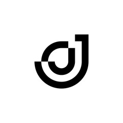 Obraz premium letter J logo
