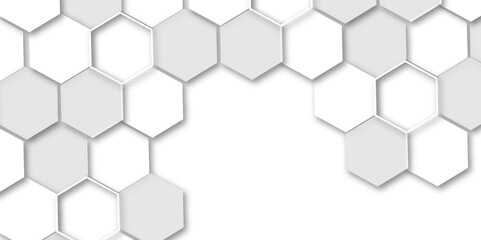 A Seamlessly Integrated Modern Design Featuring Interconnected Hexagonal Molecular Structures, Ideal for High-Tech and Futuristic Themed Backgrounds in Digital and Print Media
