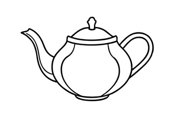 Obraz premium ceramic teapot isolated on white background