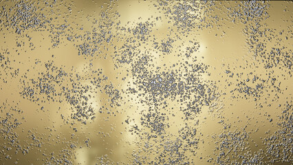 gold background with silver flecks