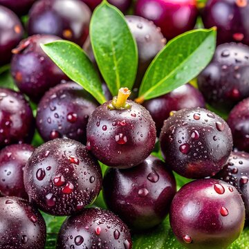 A cluster of fresh Grewia asiatica (Phalsa) berries with a deep purple hue, a slightly dusty surface, and delicate natural imperfections 
