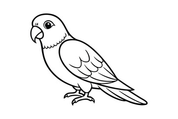 Obraz premium vector illustration of a bird
