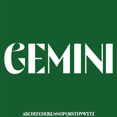 Modern creative futuristic alphabet display font vector. Unique expanded technology typography style