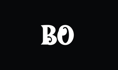 BO, B O, abstract, letters ,logo ,monogram,


