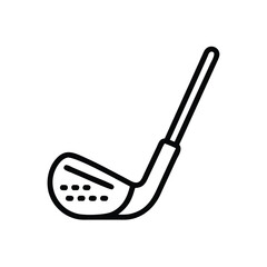 Simple Line Art Illustration of a Golf Wedge