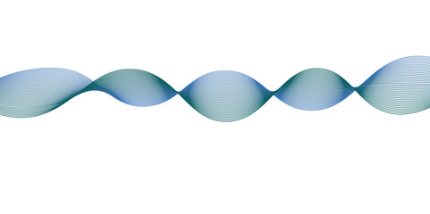 Abstract glowing wave lines on dark blue background. Dynamic wave pattern. Modern flowing wavy lines. Futuristic technology concept. Abstract modern background with blue wavy lines and particles. Tech