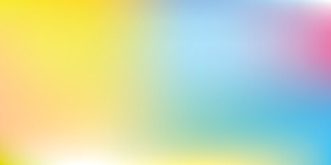 Abstract pastel holographic blurred grainy gradient banner background texture.  Abstract background featuring a holographic blur with a color gradient.Vector grain noise texture, and watercolor blend.