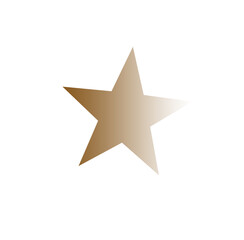 Obraz premium golden star isolated on white