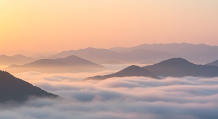 sunrise in mountains