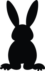 Easter bunny Silhouette, Rabbit Svg, Rabbit Silhouette 