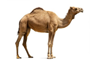 Dromedary camel full body side