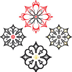 sophisticated collection of mandala designs with intricate details and symmetrical patterns