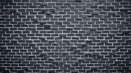 texture or background image of a black brick wall showcasing its pattern.