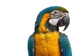 Obraz premium Vibrant blue gold macaw detailed