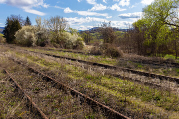 Landscape with an abandoned railway
