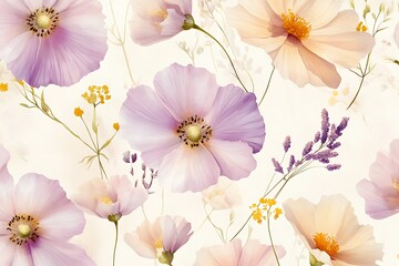 Elegant Floral Artwork Collection in Vibrant and Soft Pastel Tones