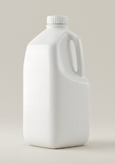 Milk Gallon Mockup Displayed on a Clean, Neutral Background