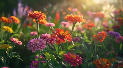 Beautiful Colored flowers with blurry background wallpaper vase nature