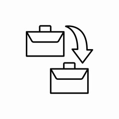 Job Transfer icon vector sign