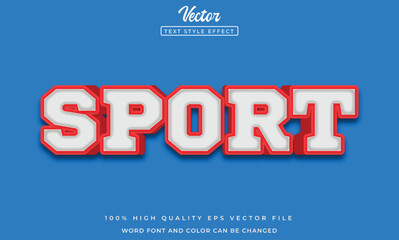 Sport text effect